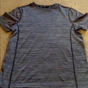 Tek Gear boys gray & black dri fit T-shirt NWOT